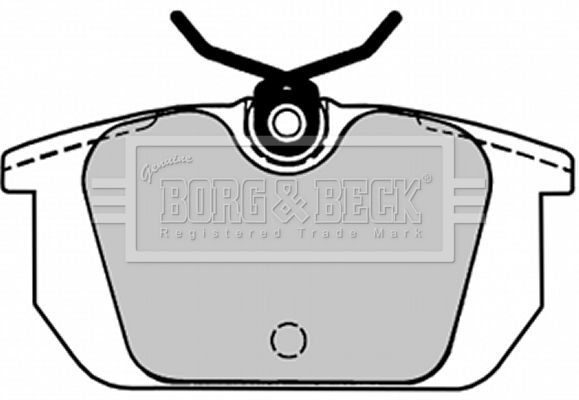 BORG & BECK Комплект тормозных колодок, дисковый тормоз BBP1534